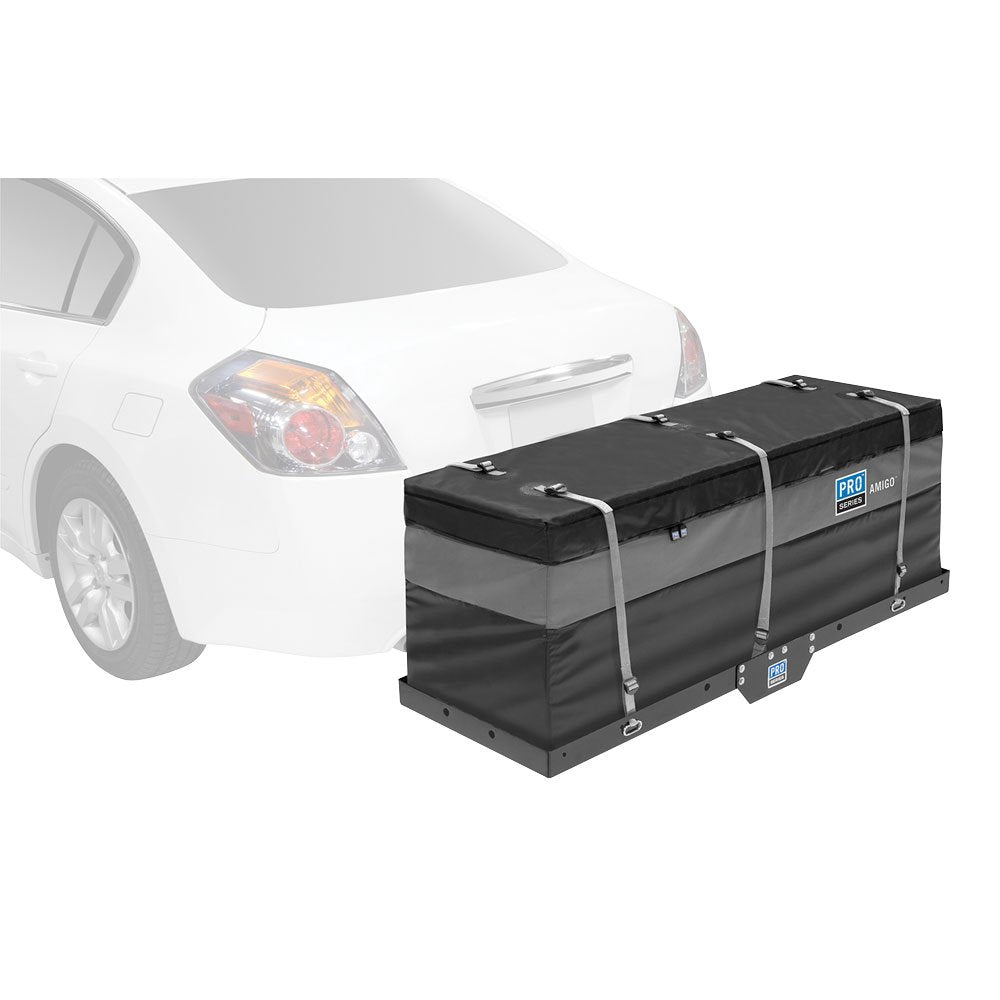 Pro Series Cargo Carrier Basket - 2 In. Hitch, Explore Rainproof Bag & Light Kit - VMInnovations