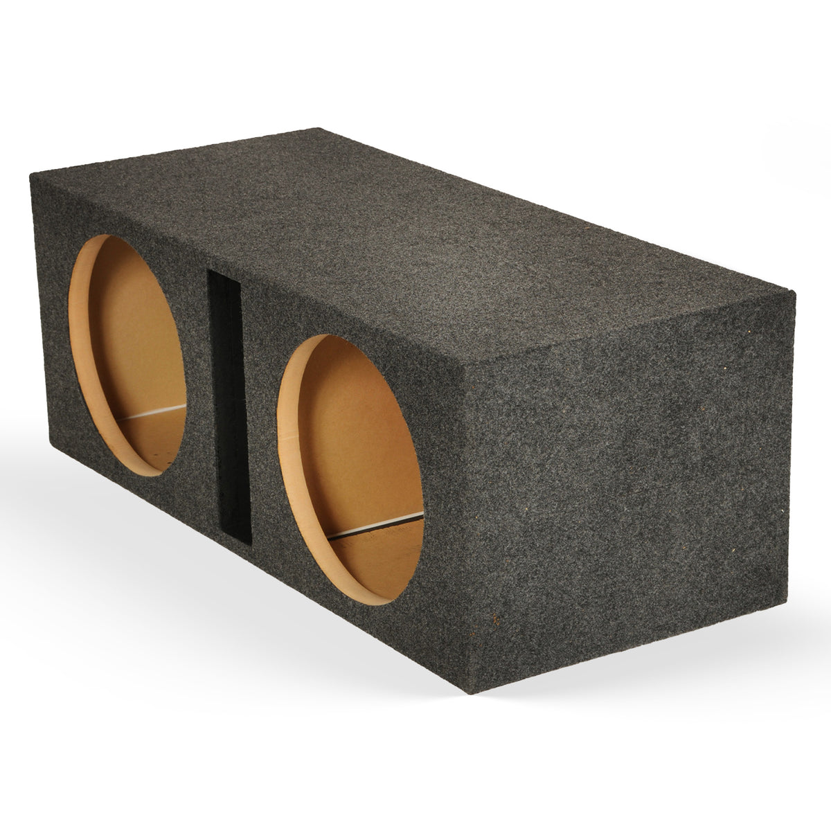 QPower Dual 12" Vented Port Subwoofer 36x13.25x16.25 Box Enclosure (Damaged)