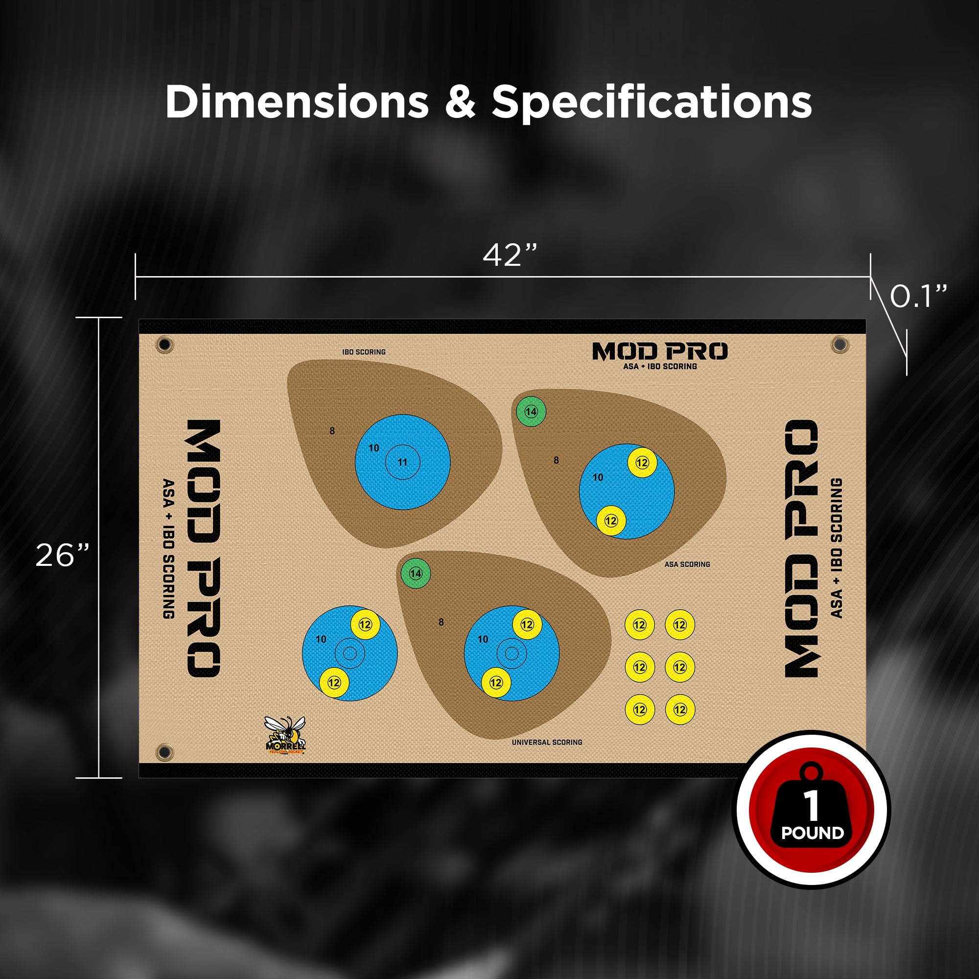 Morrell Yellow Jacket MOD Pro ASA and IBO Shooting Bullseyes (Open Box) - VMInnovations