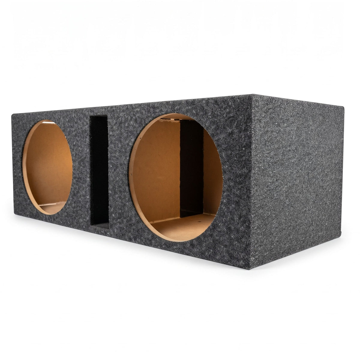 QPower Dual 15-Inch Vented MDF Subwoofer Box 2-Speaker Enclosure (Damaged)