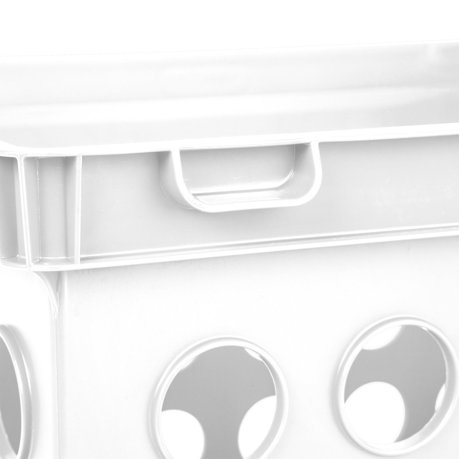 Sterilite Stackable File Storage Crate Organizers with Handles, White (6 Pack) - VMInnovations