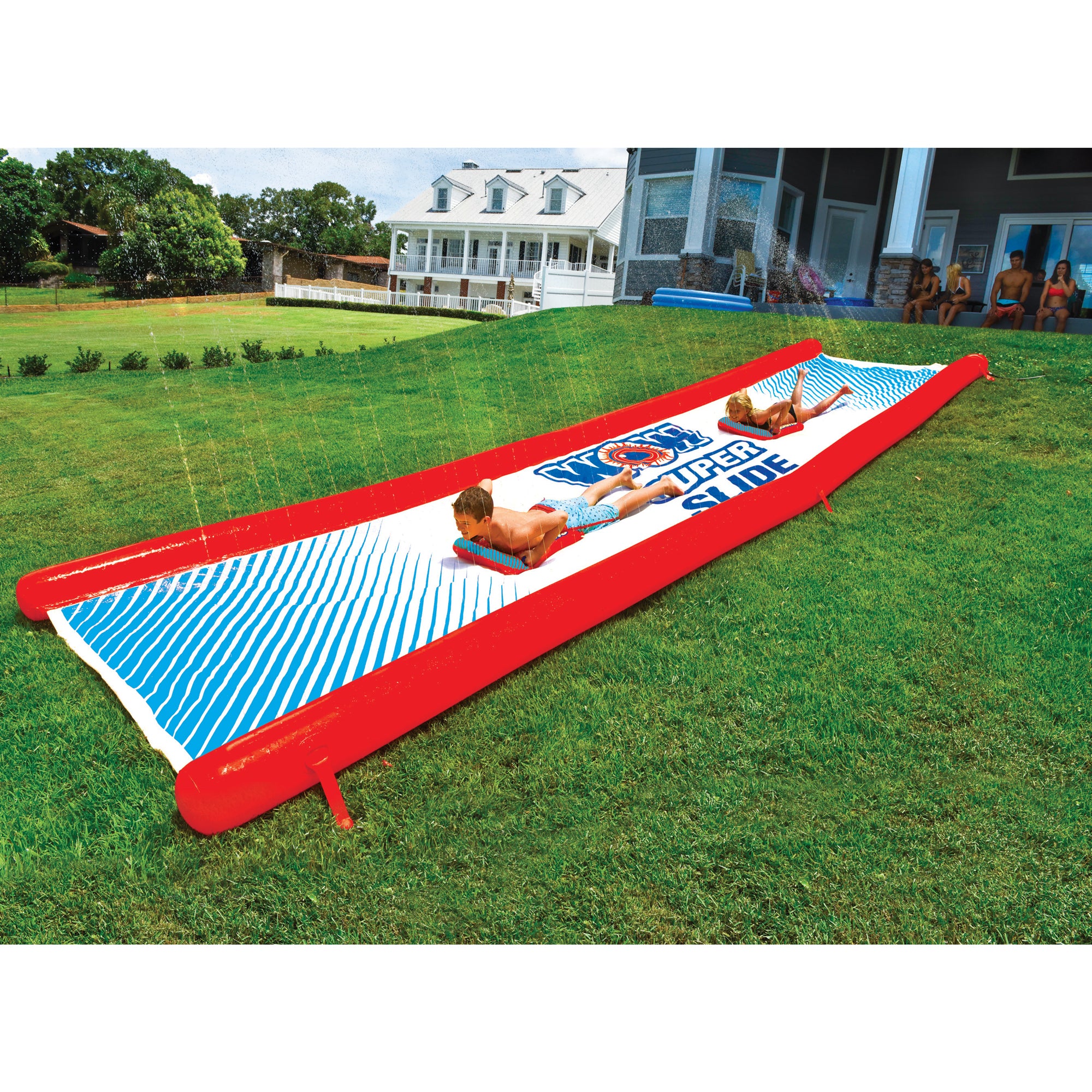 Super Slide Water Slide for Kids and Adults with Sleds(Open Box) - VMInnovations