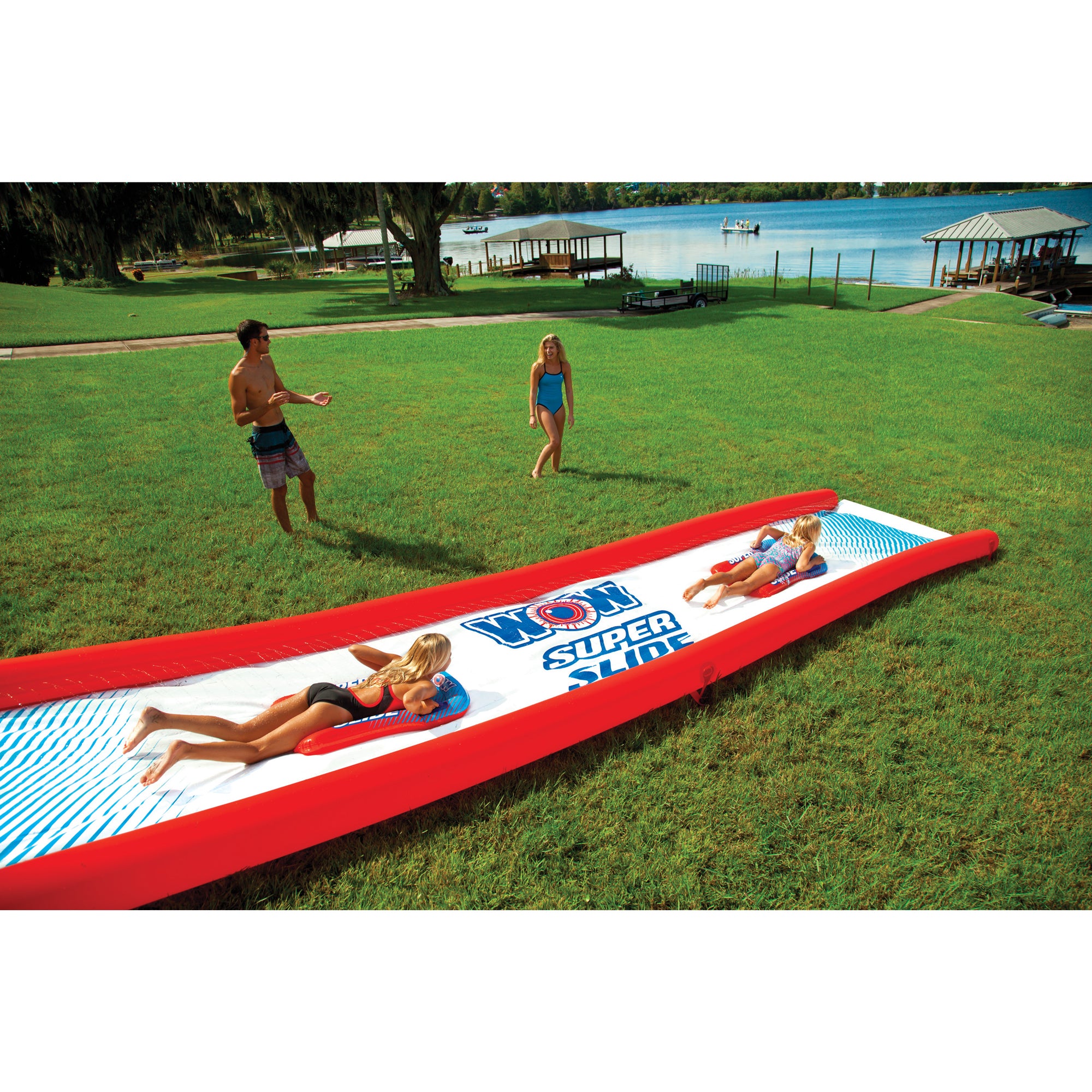 Super Slide Water Slide for Kids and Adults with Sleds(Open Box) - VMInnovations