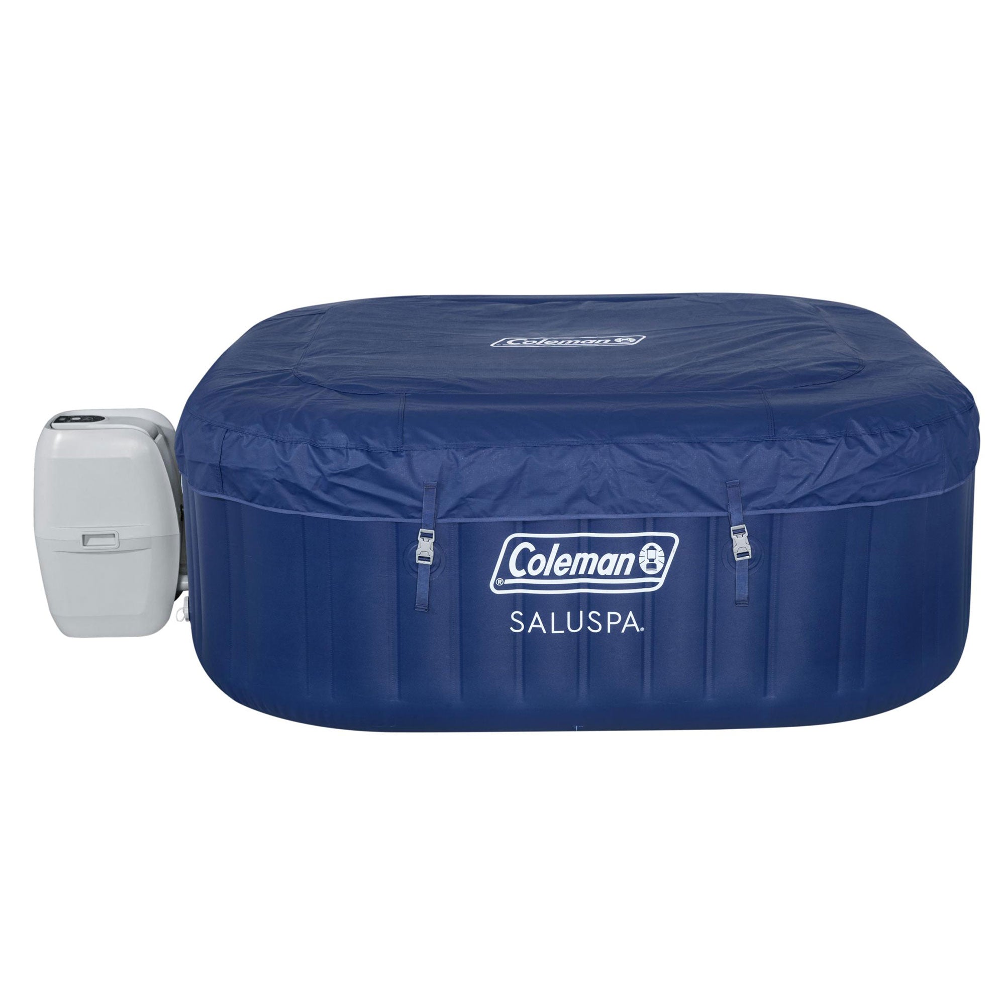 Coleman SaluSpa Inflatable Hot Tub w/Intex PureSpa Attachable Cup Holder & Tray