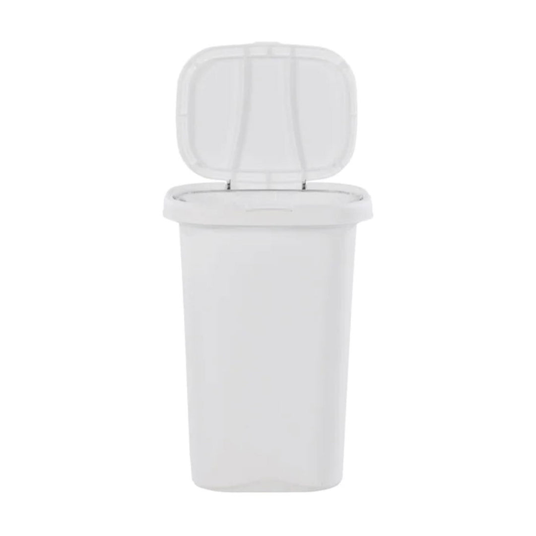 Rubbermaid 13 Gallon Rectangular Spring-Top Lid Wastebasket Trash Can (2 Pack) - VMInnovations