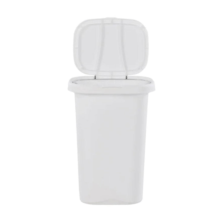 Rubbermaid 13 Gallon Rectangular Spring-Top Lid Wastebasket Trash Can (2 Pack) - VMInnovations