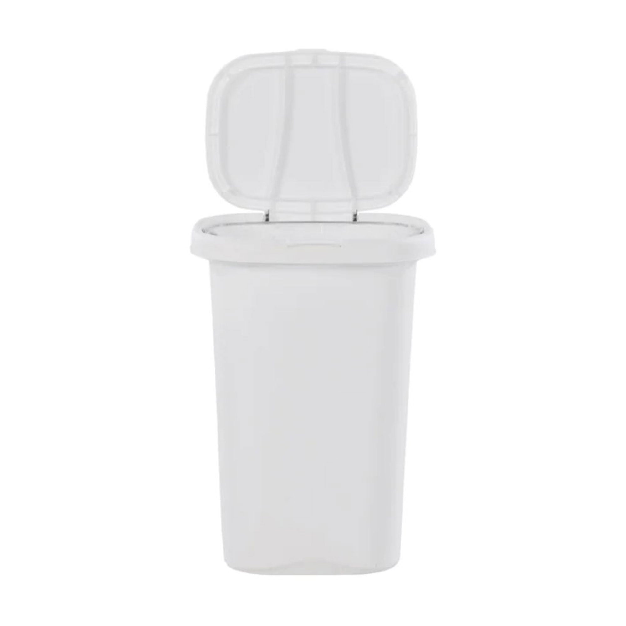 Rubbermaid 13 Gallon Rectangular Spring-Top Lid Wastebasket Trash Can (2 Pack) - VMInnovations
