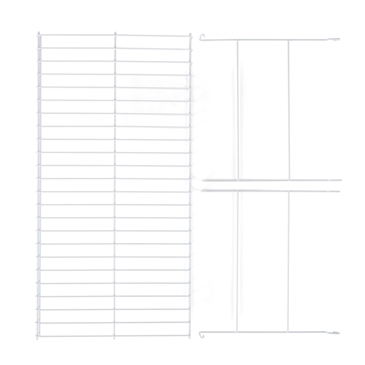 Rubbermaid 24" Closet Steel Wire Added Storage Hanging Shelf, White (For Parts)