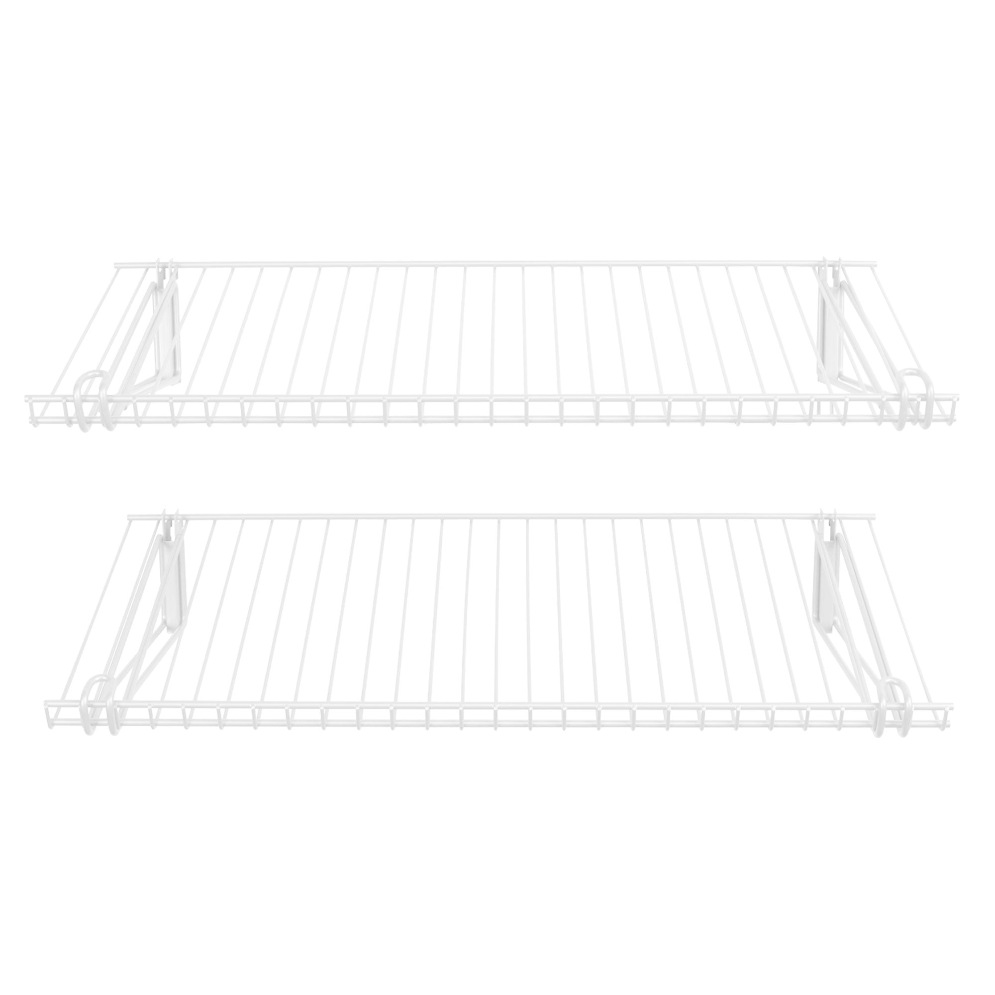 Rubbermaid FG3H9100WHT Configurations Accessories 26-Inch Shelving Kit, White - VMInnovations