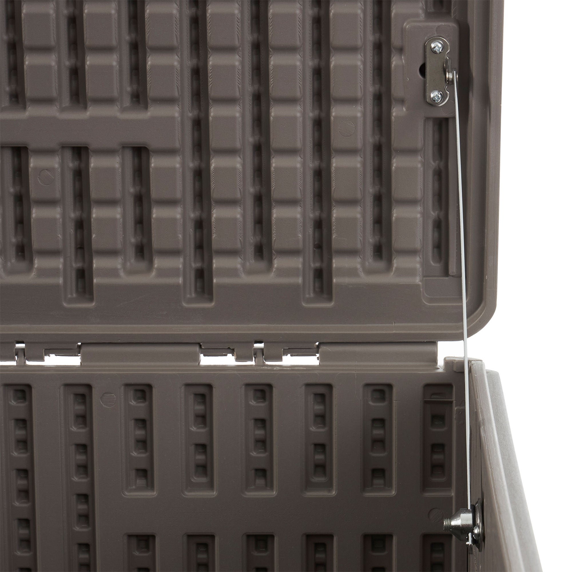Plastic Development Group 130-Gallon Resin Patio Storage Deck Box, Gray (Used) - VMInnovations
