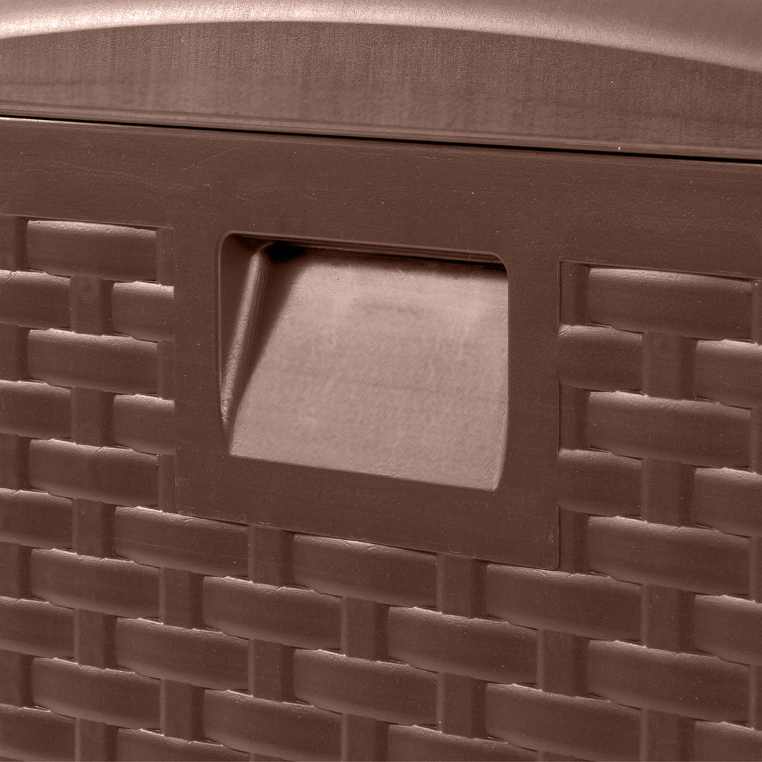 Plastic Development Group 73 Gallon Resin Outdoor Patio Storage Deck Box, Brown - VMInnovations