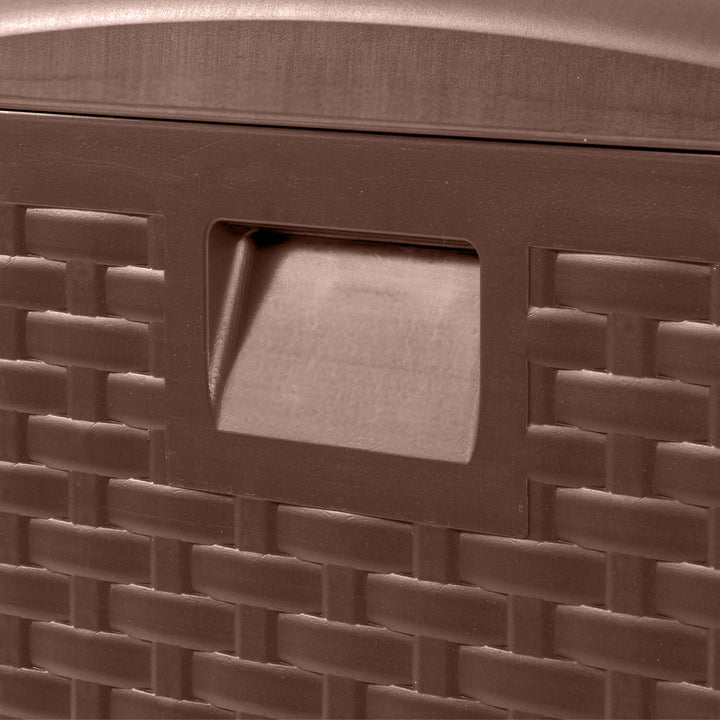 Plastic Development Group 73 Gallon Resin Outdoor Patio Storage Deck Box, Brown - VMInnovations