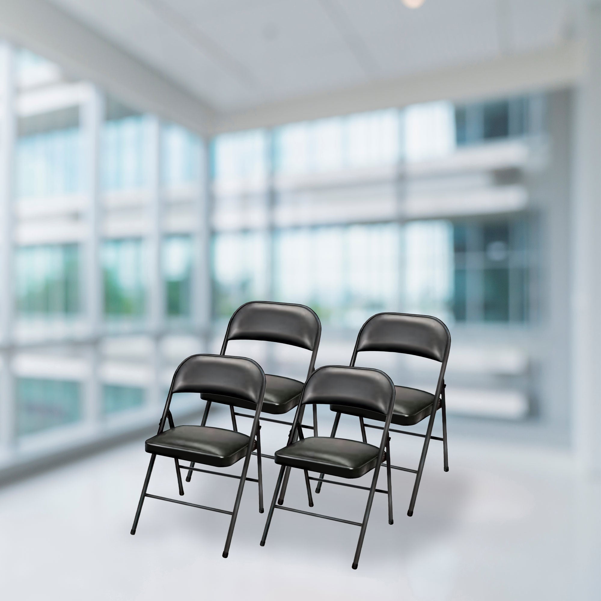Plastic Development Group Party Metal Padded Folding Chair (4 Pack) (Open Box) - VMInnovations