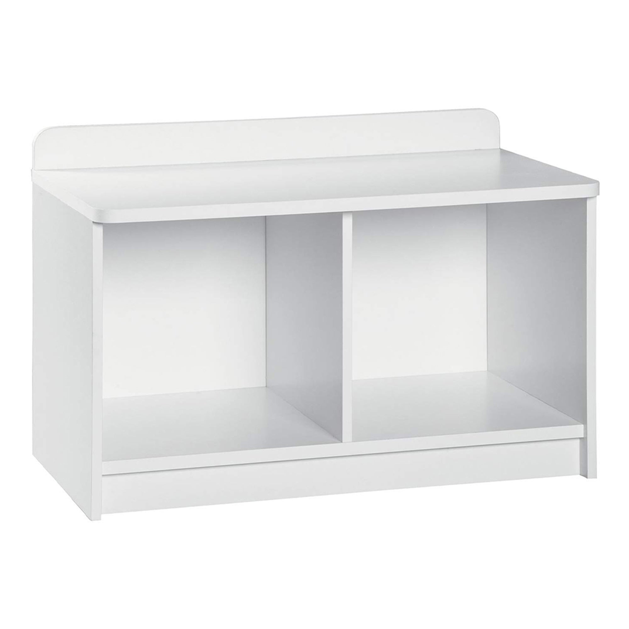 ClosetMaid Cubeical Heavy Duty Small Wood 2-Cube Storage Bench, White (Open Box) - VMInnovations