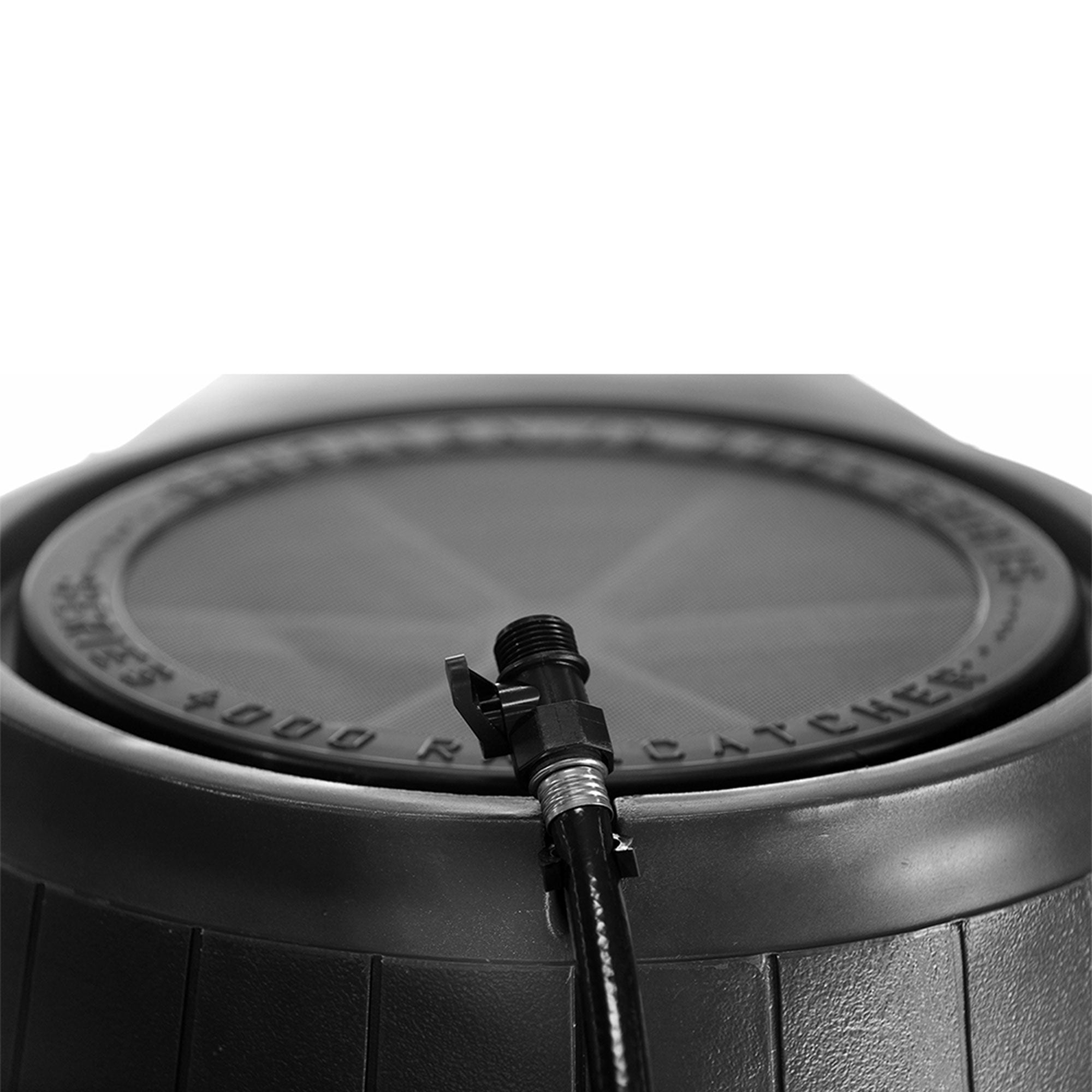 FCMP Outdoor 45-Gal BPA Free Home Rain Water Catcher Barrel, Black (For Parts)