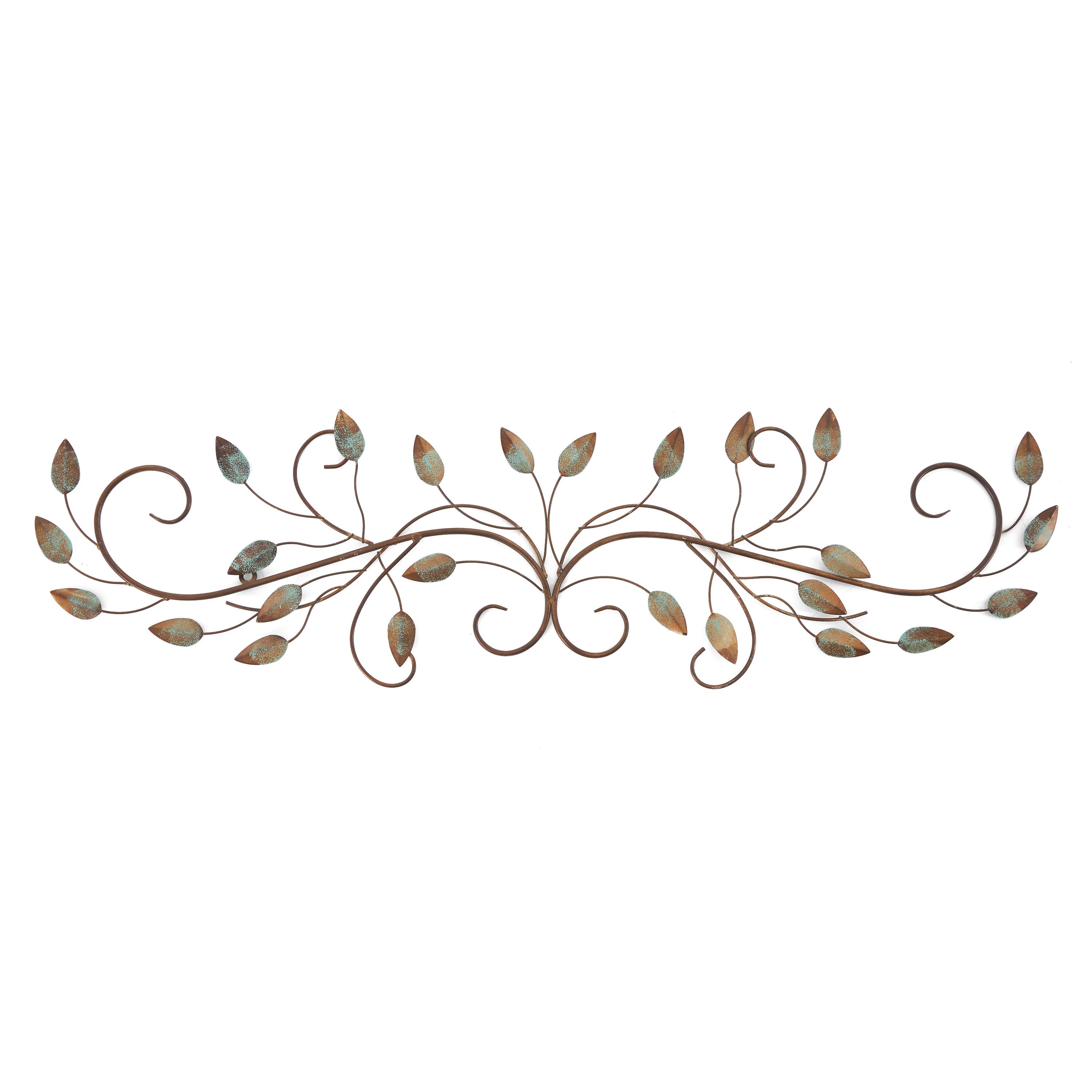 Stratton Home Decor Scroll Leaf 40x10 Inch Metal Wall Art Room Decoration (Used) - VMInnovations