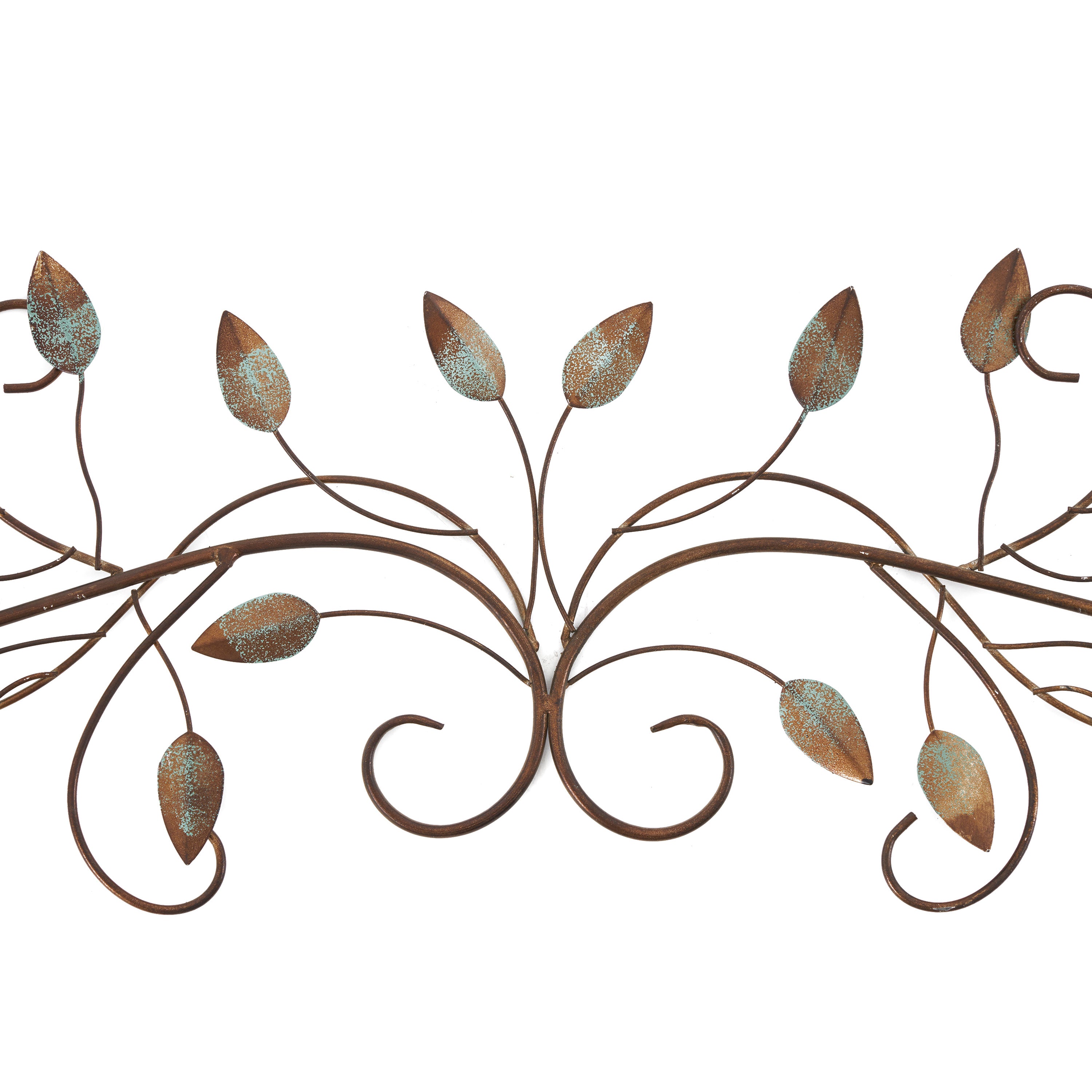 Stratton Home Decor Scroll Leaf 40x10 Inch Metal Wall Art Room Decoration (Used) - VMInnovations