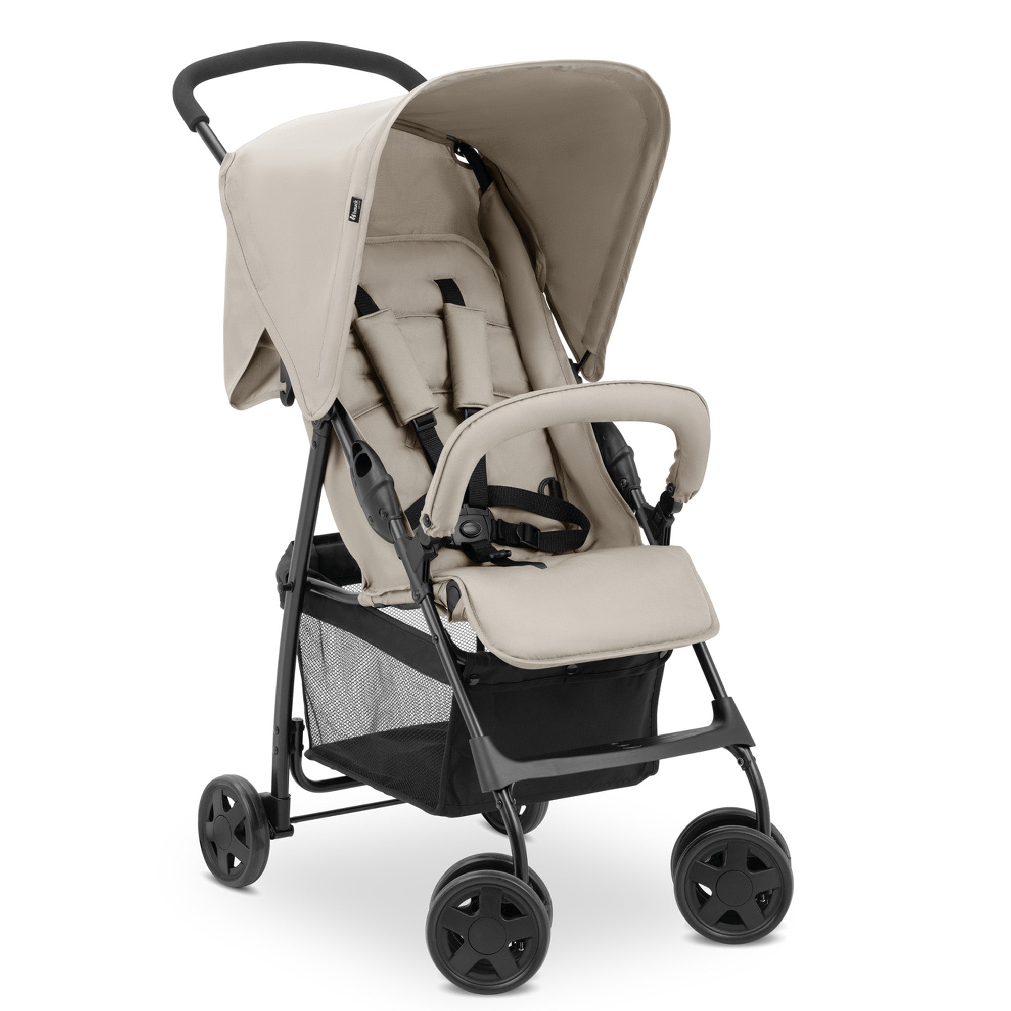 hauck Sport T13 Lightweight Compact and Foldable Stroller, Push Chair, Beige - VMInnovations