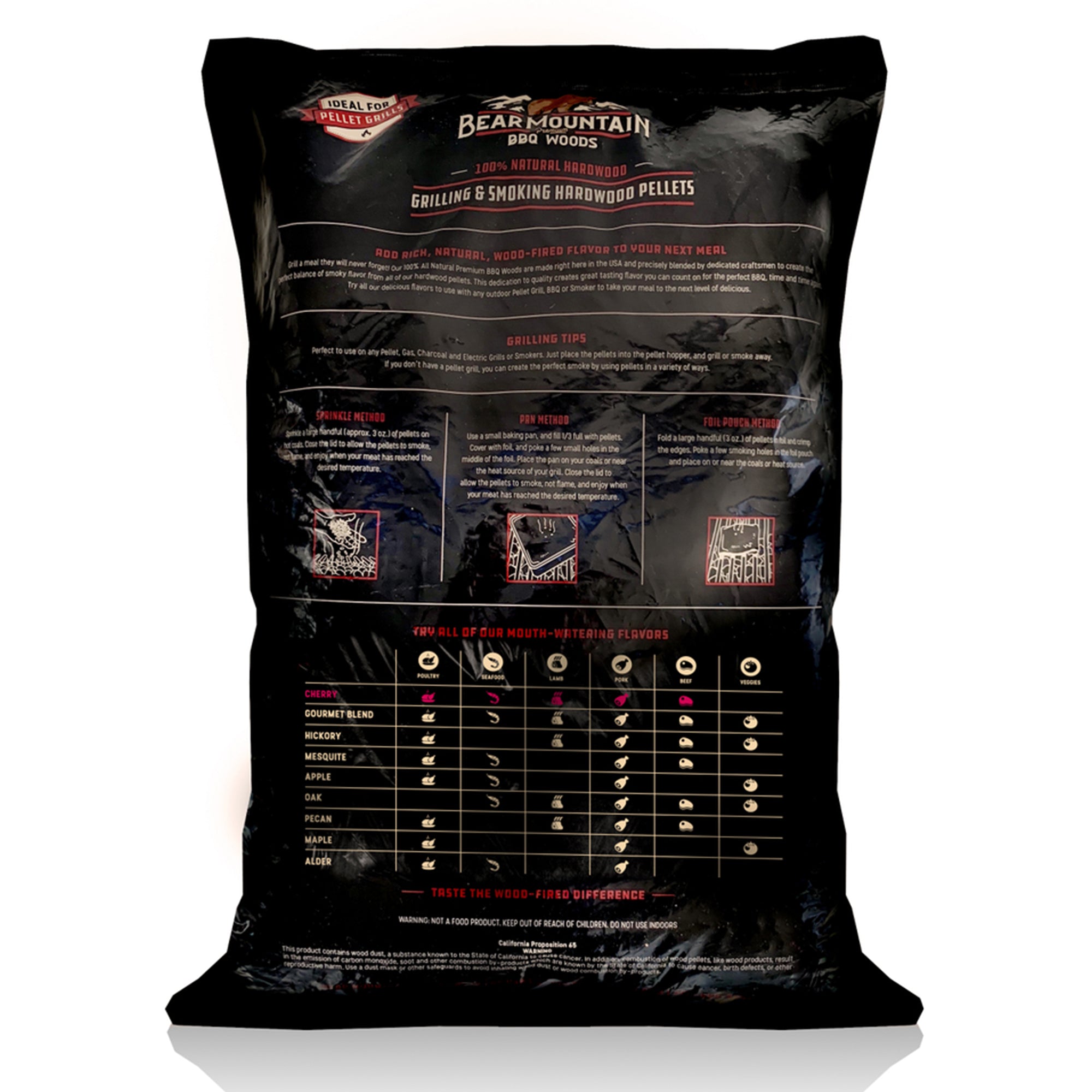 Bear Mountain BBQ All Natural Hardwood Cherry Smoker Pellets, 20 lbs (2 Pack)