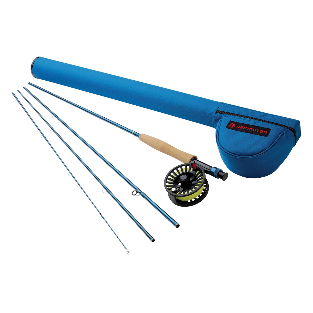 Redington 5WT Fly Fishing Combo Kit 9-Foot Crosswater Fly Reel 4 Piece w/Case