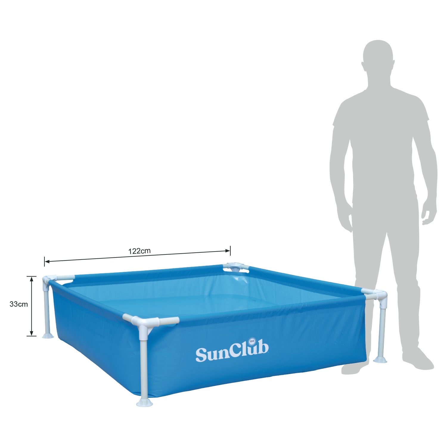 JLeisure 8.5 x 6 Ft Above Ground Steel Frame Pool and 48 x 13 In Swimming Pool - VMInnovations