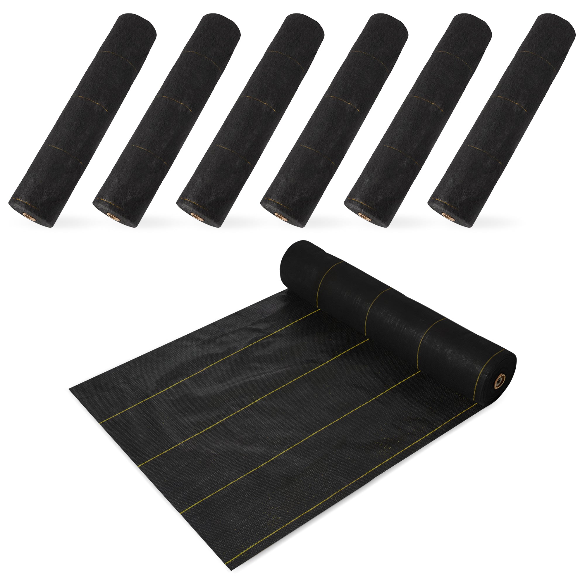 DeWitt Sunbelt Woven Weed Barrier Landscape Fabric, 4 Foot x 300 Foot (7 Pack)
