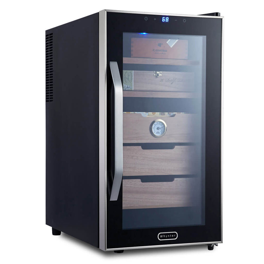 Whynter Elite Touch Control Stainless 1.8 cu.ft. Cigar Humidor, Black (Used)