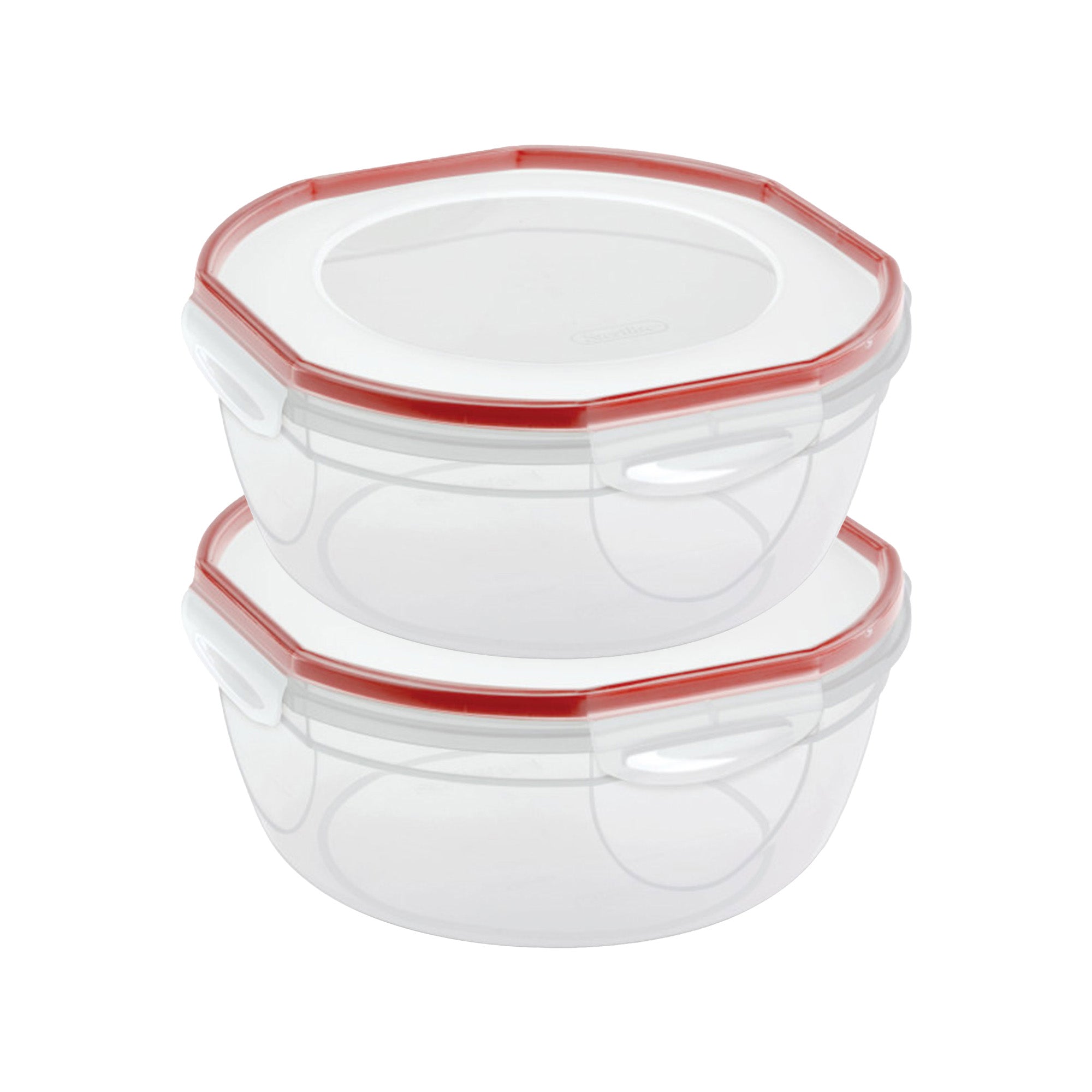 Sterilite Ultra Seal 8.10 Quart Plastic Food Storage Bowl Container, 2 Pack - VMInnovations