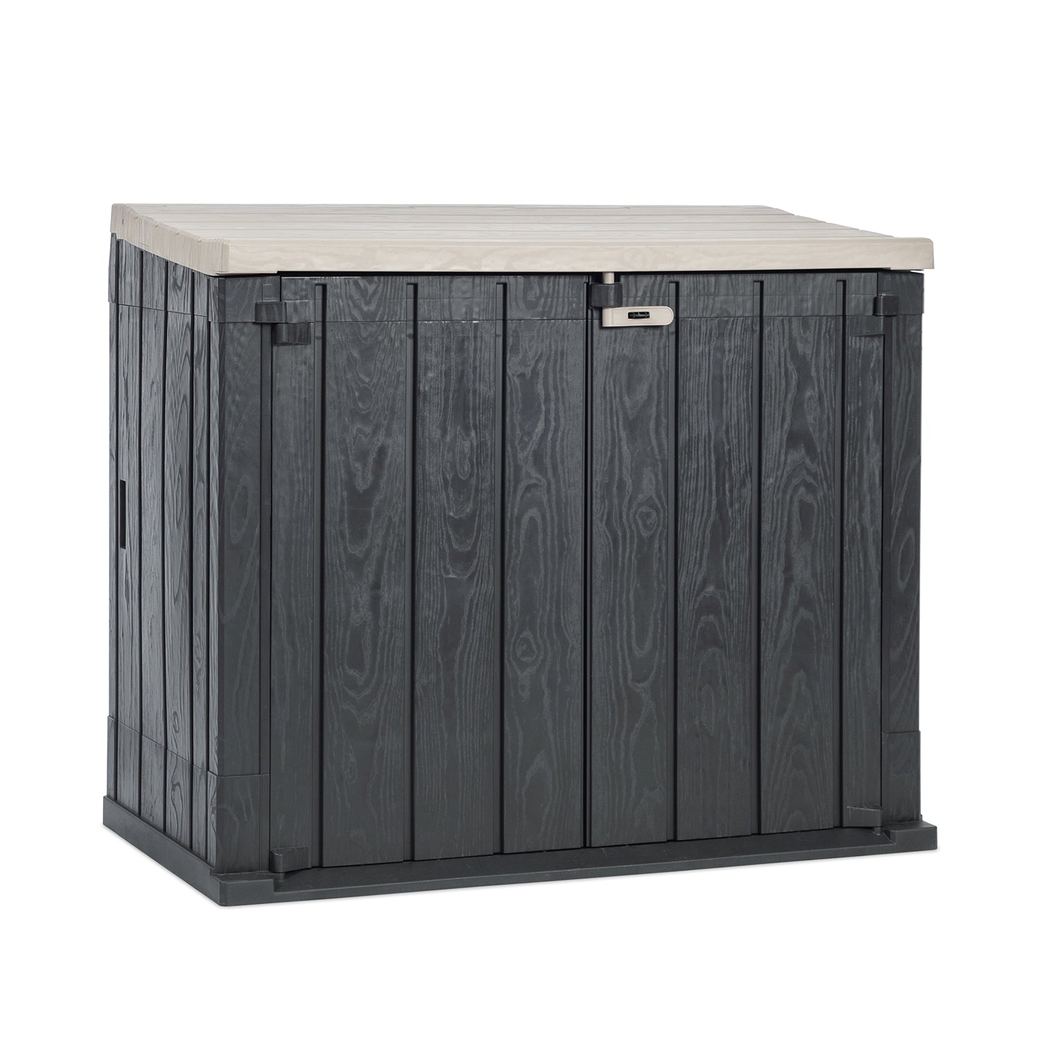 Toomax Stora Way All Weather 4.25' x 2.5' Storage Shed, Anthracite/Taupe Gray - VMInnovations