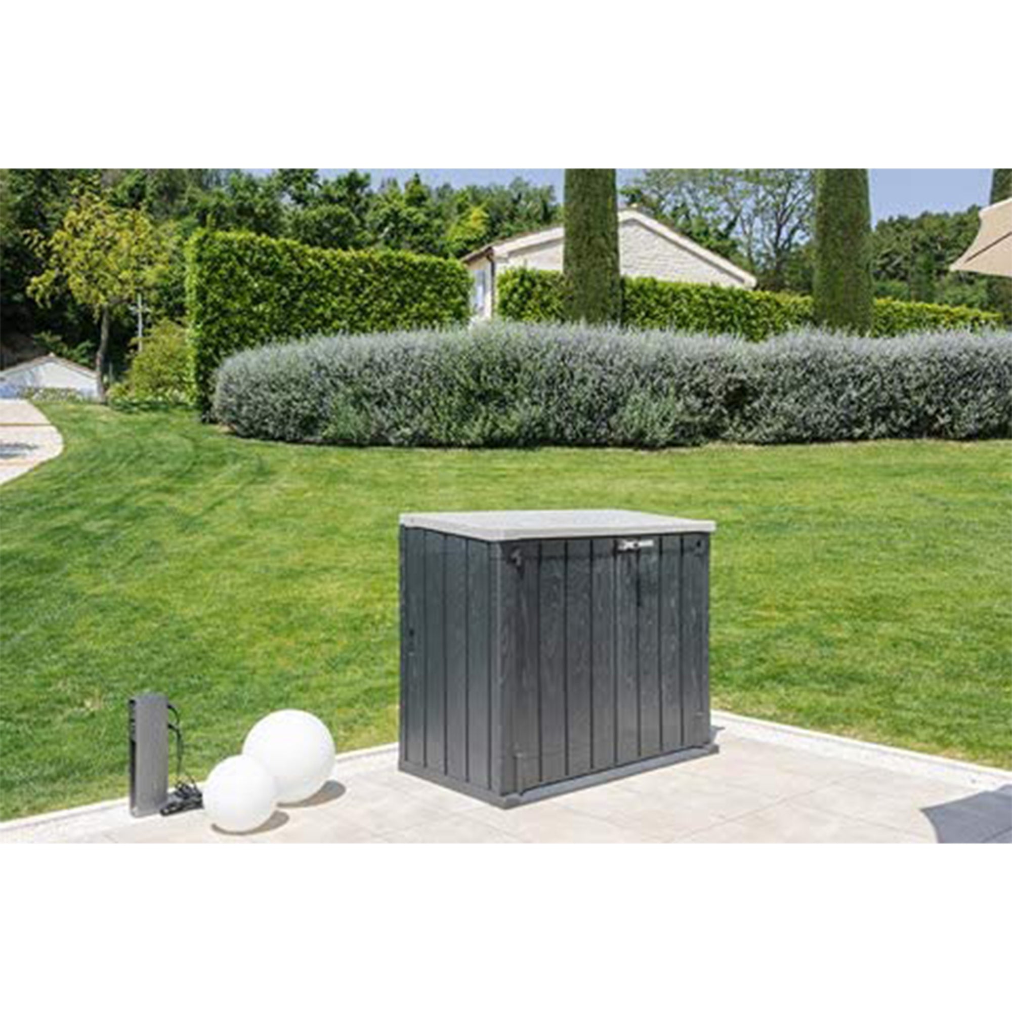 Toomax Storer Plus XL 44 Cu Ft Weather Resistant Storage Shed Cabinet(For Parts) - VMInnovations