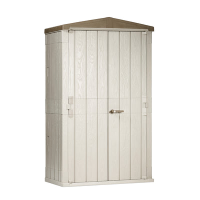 Toomax Lockable Garden Plastic Vertical Storage Cabinet, 76 cu ft. (Open Box)