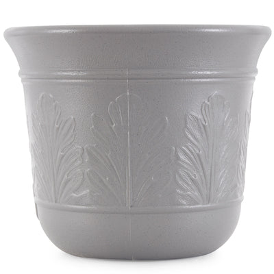 Suncast 300 Foot Heavy Duty 5 Gallon Decorative Garden Hose Pot, Gray (4 Pack)