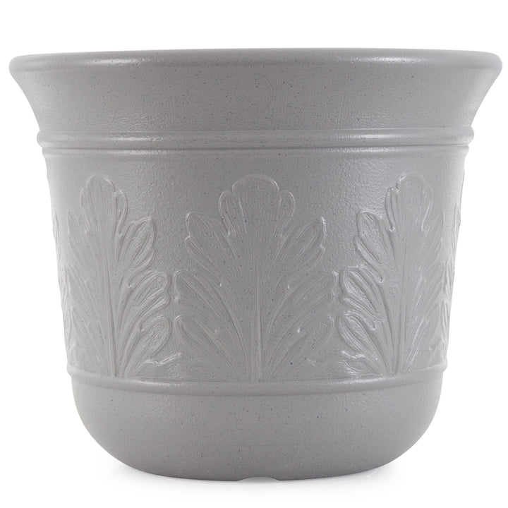 Suncast 300 Foot Heavy Duty 5 Gallon Decorative Garden Hose Pot, Gray (4 Pack) - VMInnovations