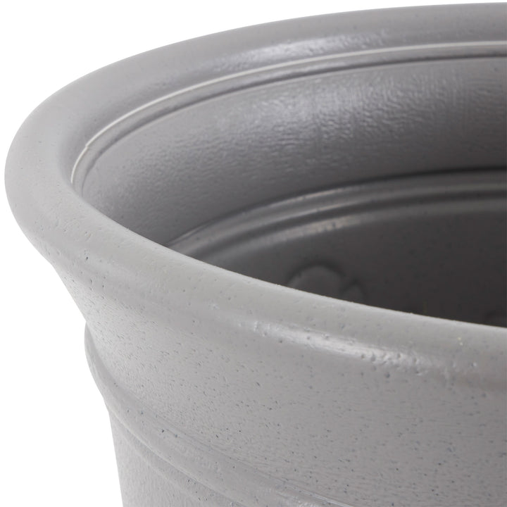 Suncast 300 Foot Heavy Duty 5 Gallon Decorative Garden Hose Pot, Gray (4 Pack) - VMInnovations