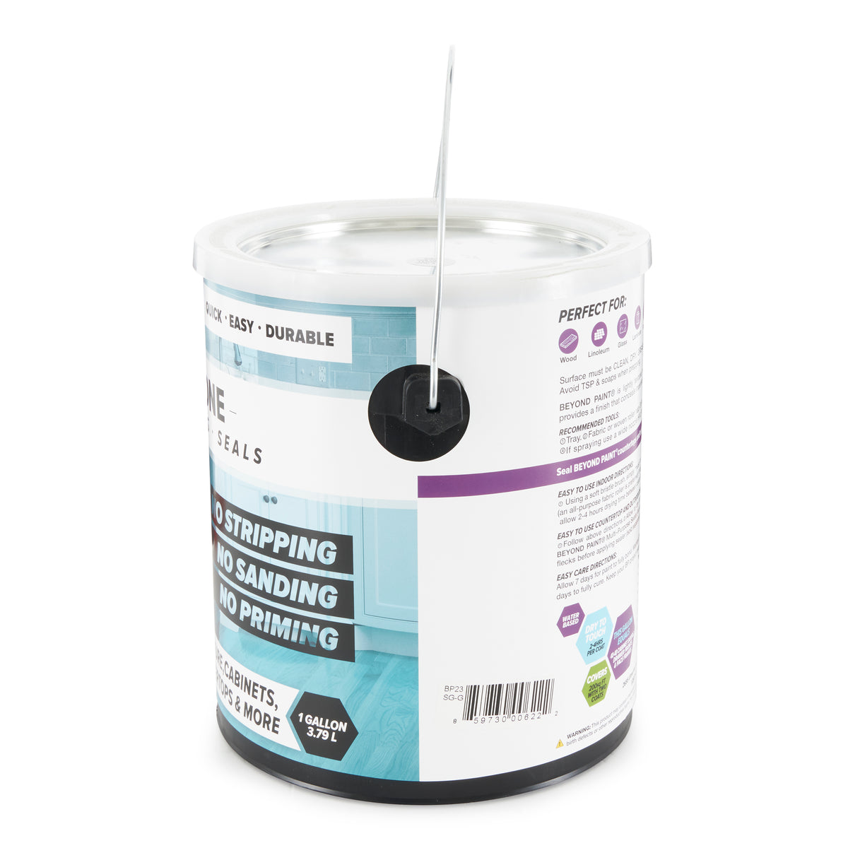 Beyond Paint 1 Gallon All-in-1 Multi Use Refinishing Paint, Off White (Open Box)