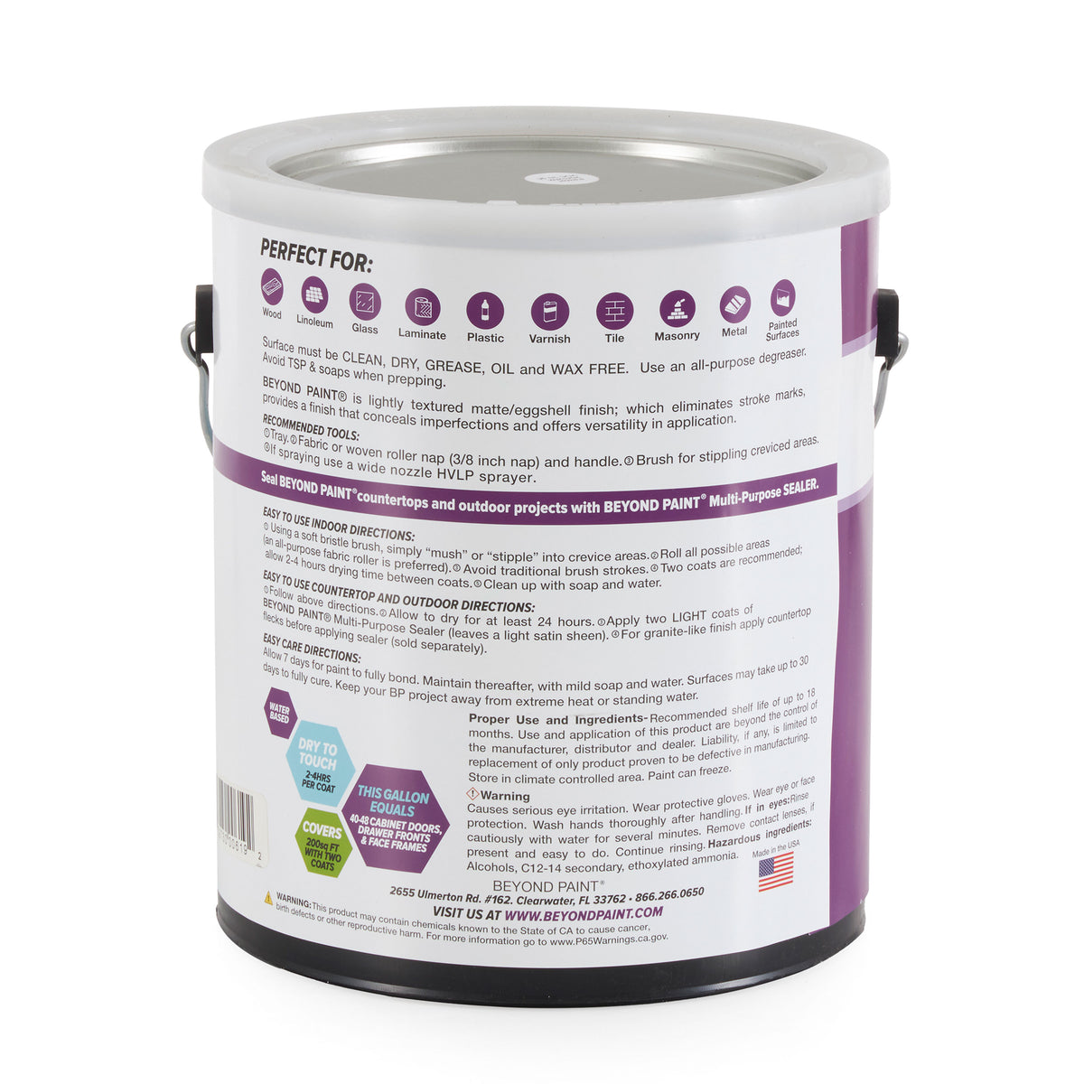Beyond Paint Furniture and Cabinets Refinishing Paint, Gal, Pewter Gray (Used)