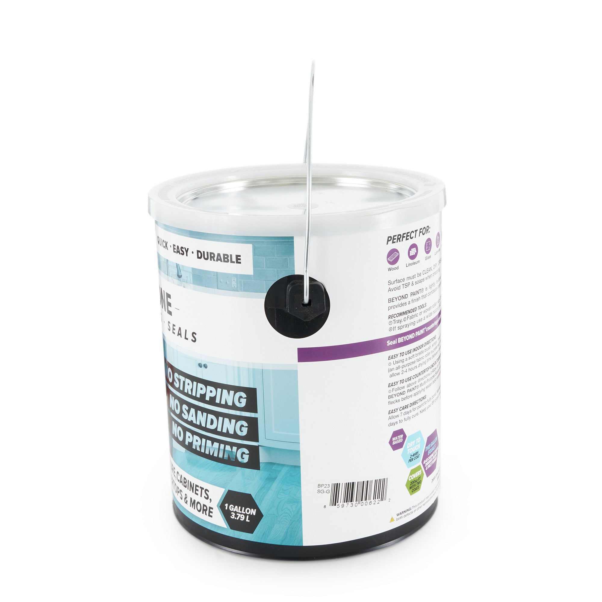 Beyond Paint Furniture, Cabinets and More Refinishing Paint, Gallon, Soft Gray - VMInnovations
