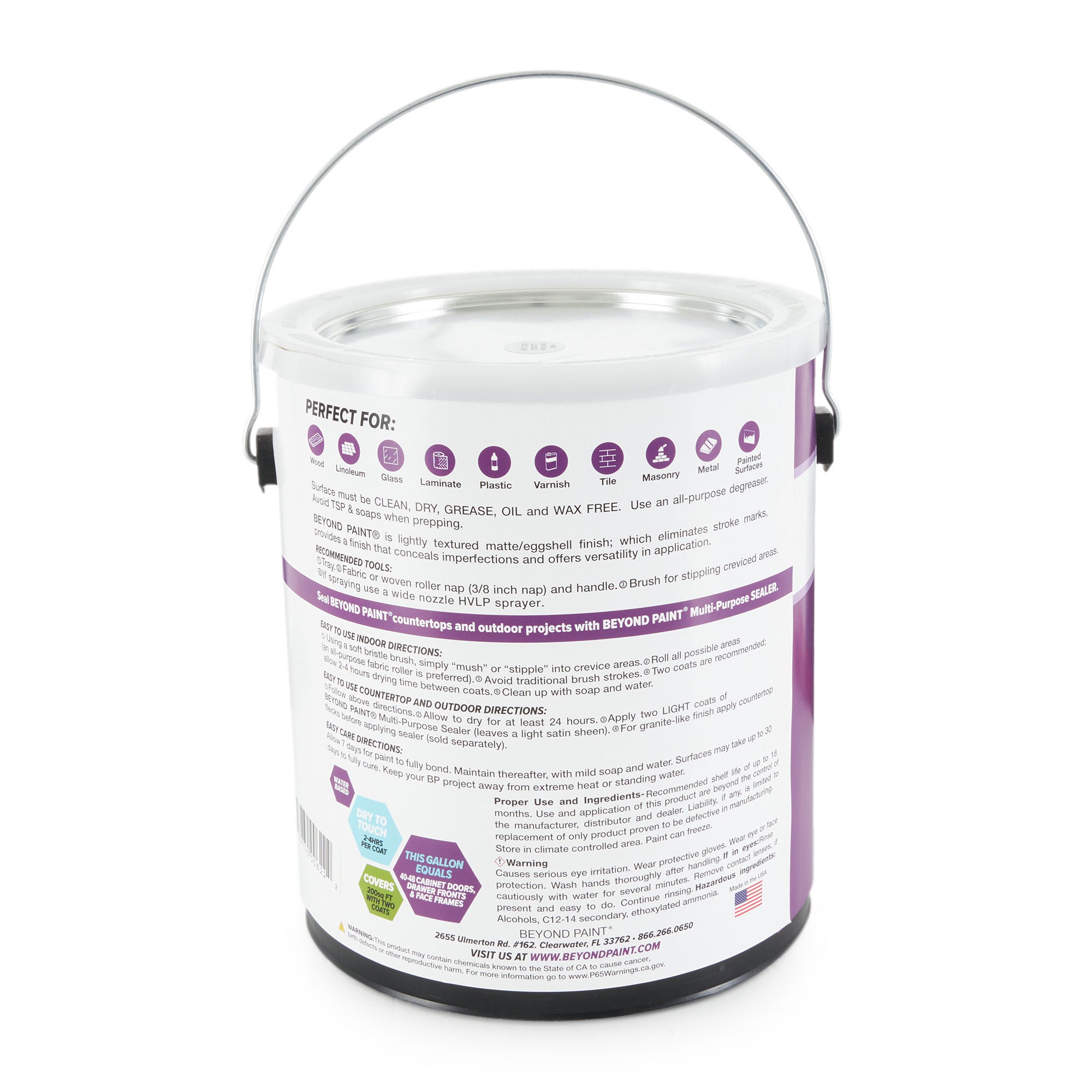 Beyond Paint Furniture, Cabinets and More Refinishing Paint, Gallon, Soft Gray - VMInnovations