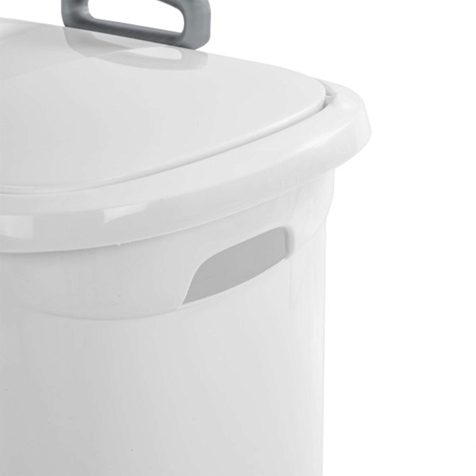 Sterilite White Laundry Hamper With Lift-Top, Wheels, And Pull Handle (15 Pack) - VMInnovations