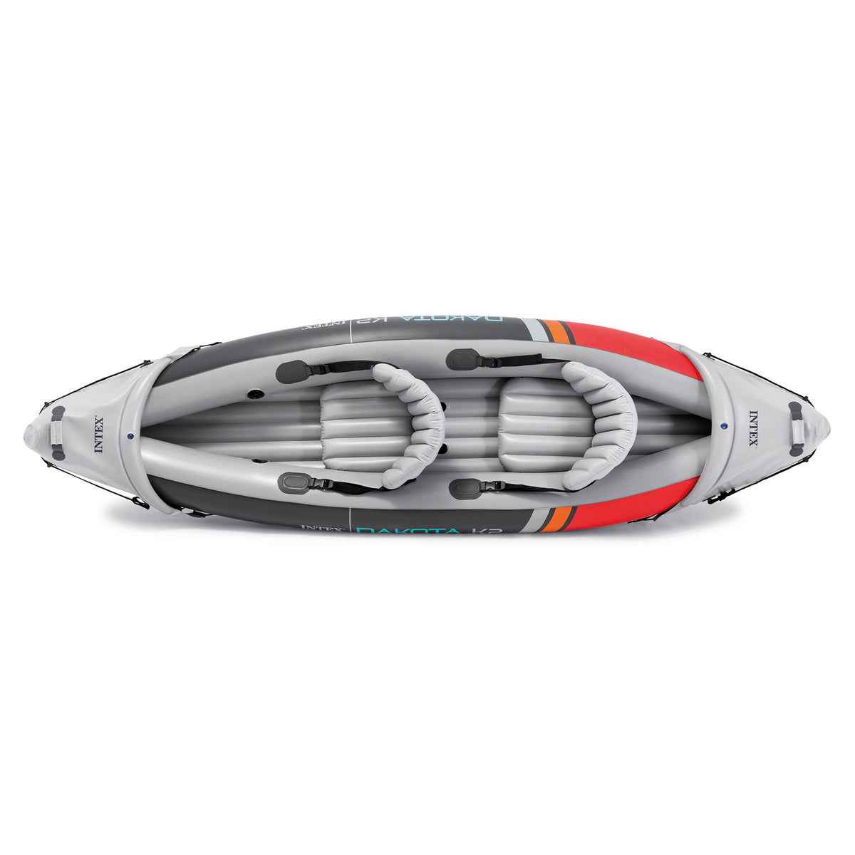 Intex Dakota K2 Vinyl Inflatable Kayak and Accessory Kit w/ Oars & Pump(Damaged)