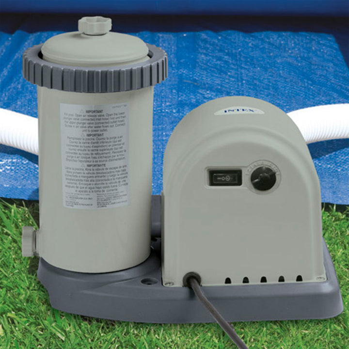 Round Above Ground Swimming Pool Set w/ Cleaning Maintenance Swimming Pool Kit - VMInnovations