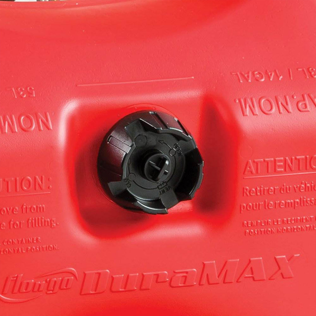 Scepter Flo N Go DuraMax 14 Gallon Portable Gas Fuel Tank with Pump, 4 Pack, Red - VMInnovations