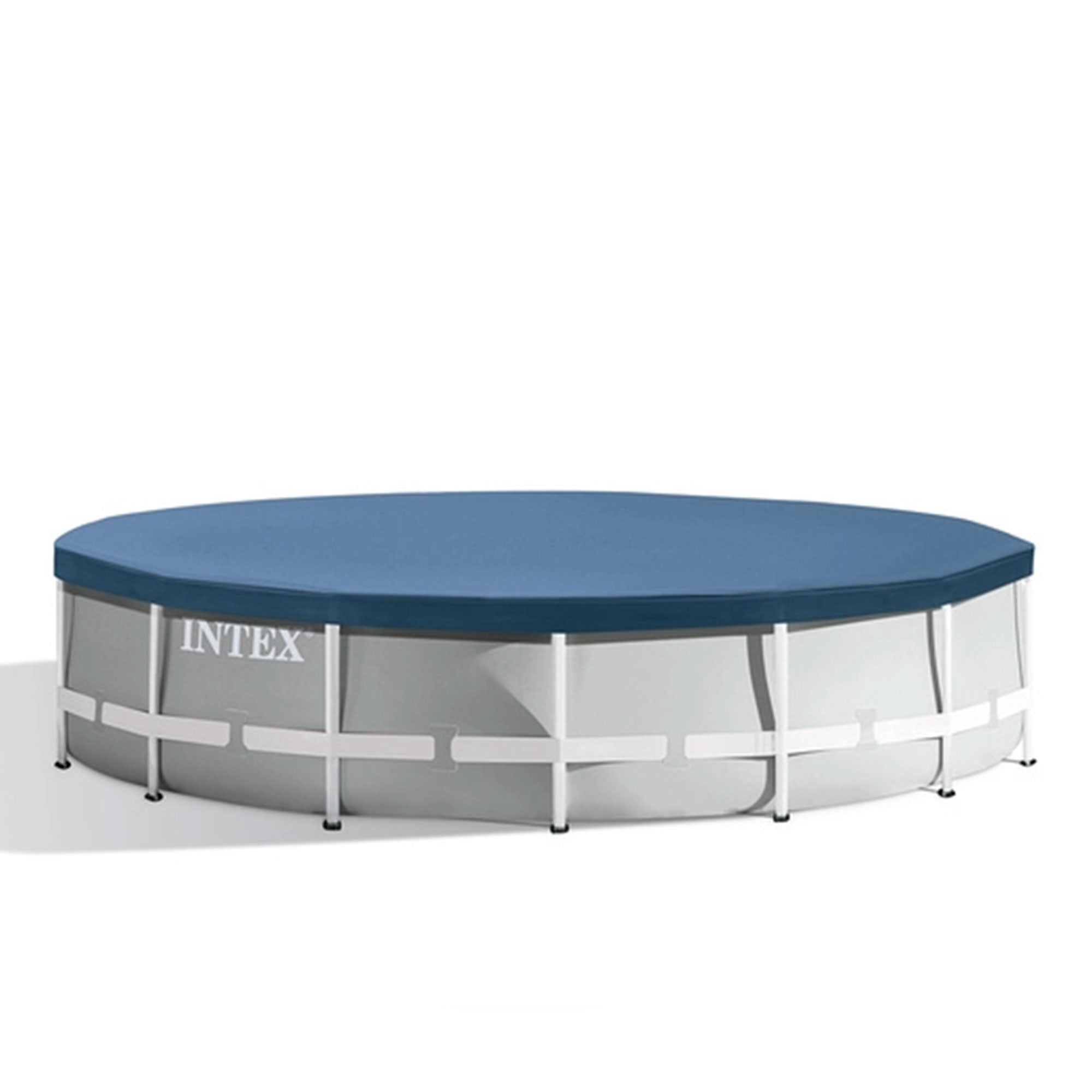 Intex 15’ x 42” Prism Frame Above Ground Swimming Pool Set and Pool Filter Pump - VMInnovations