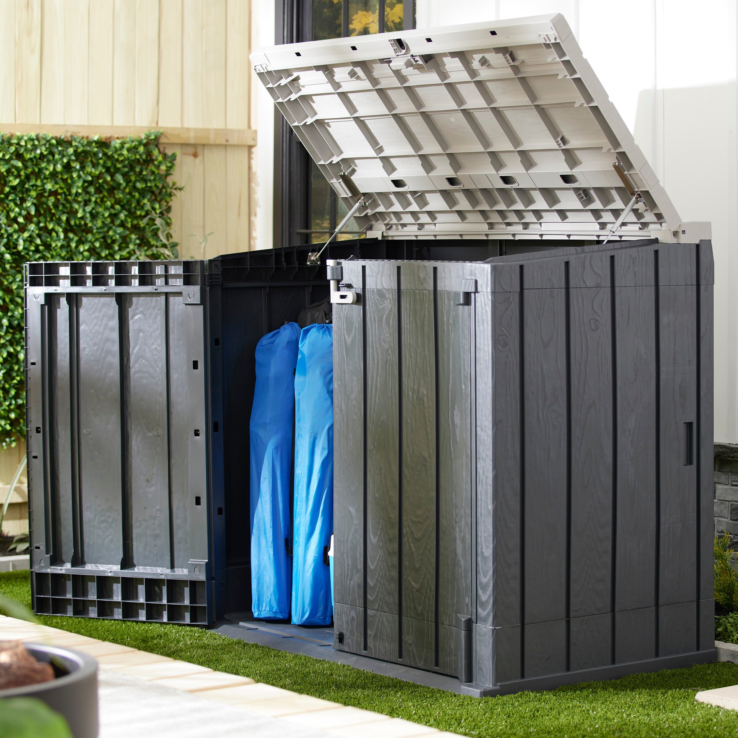 Toomax Storer Plus XL 44 Cu Ft Weather Resistant Storage Shed Cabinet(For Parts) - VMInnovations