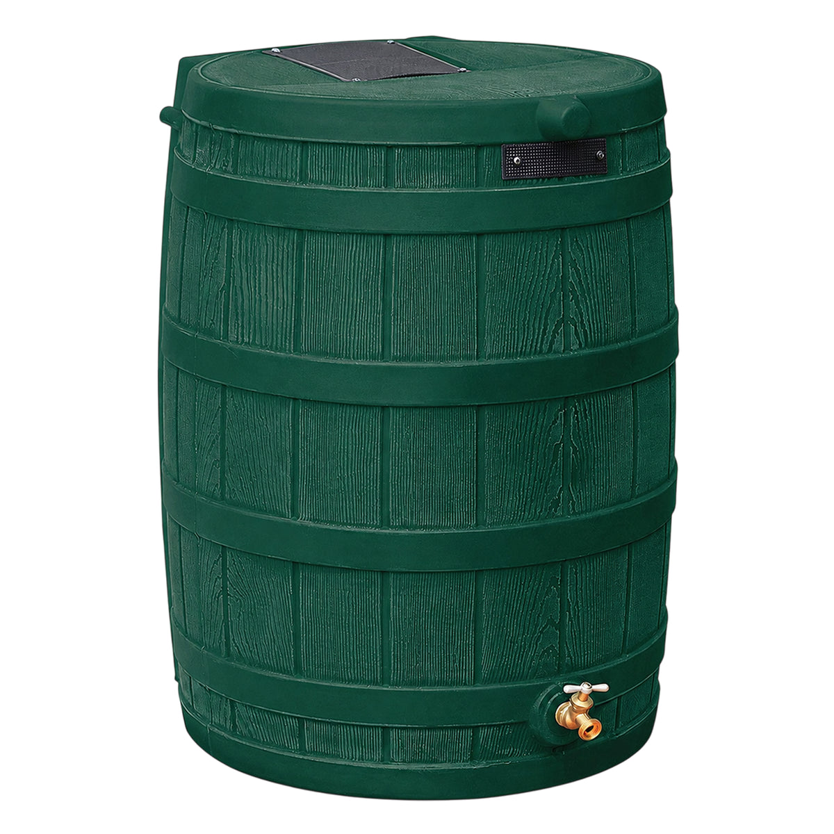 Good Ideas Rain Wizard Water Storage 50 Gal Capacity Collection Barrel, Green