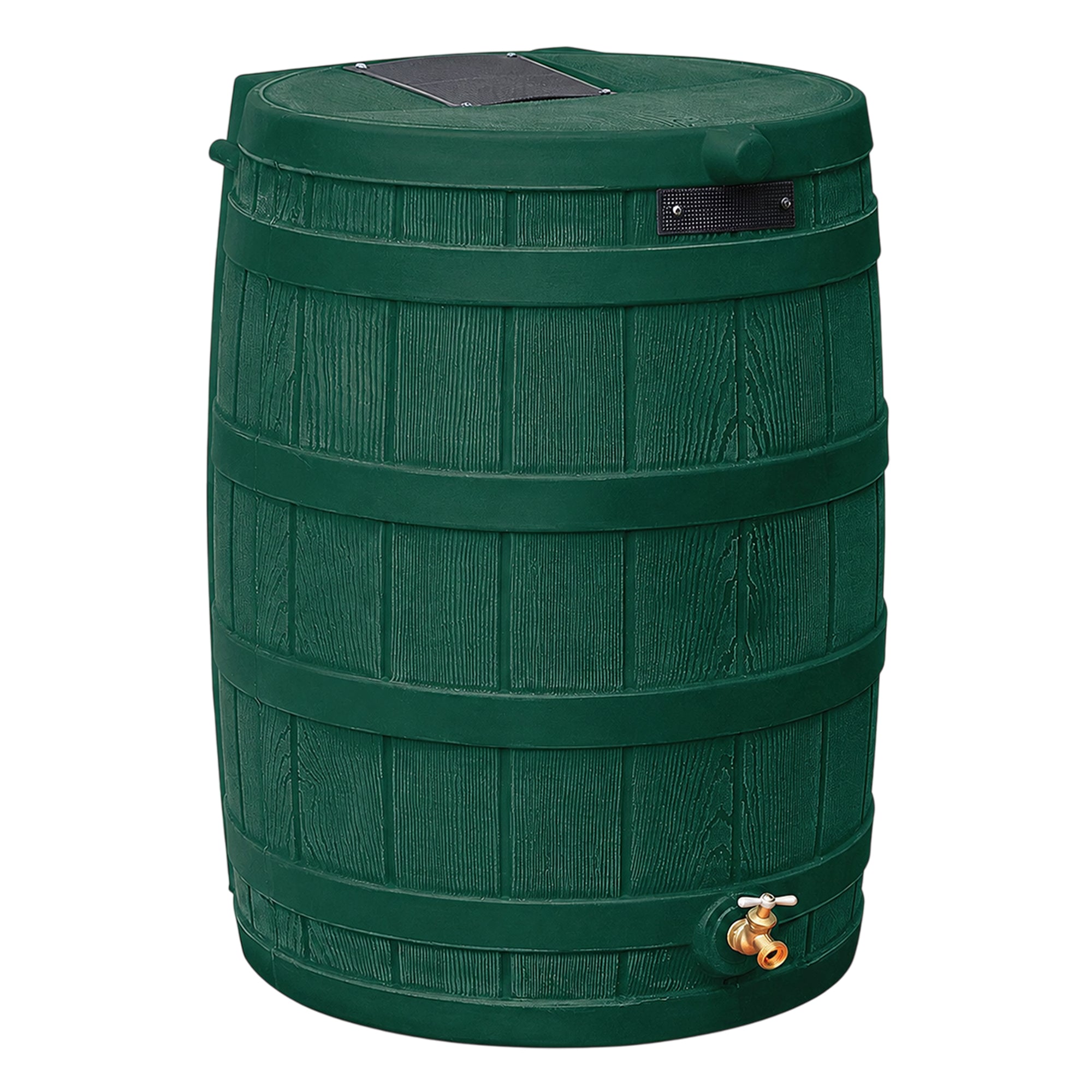 Good Ideas Rain Wizard Water Storage 50 Gal Capacity Collection Barrel, Green