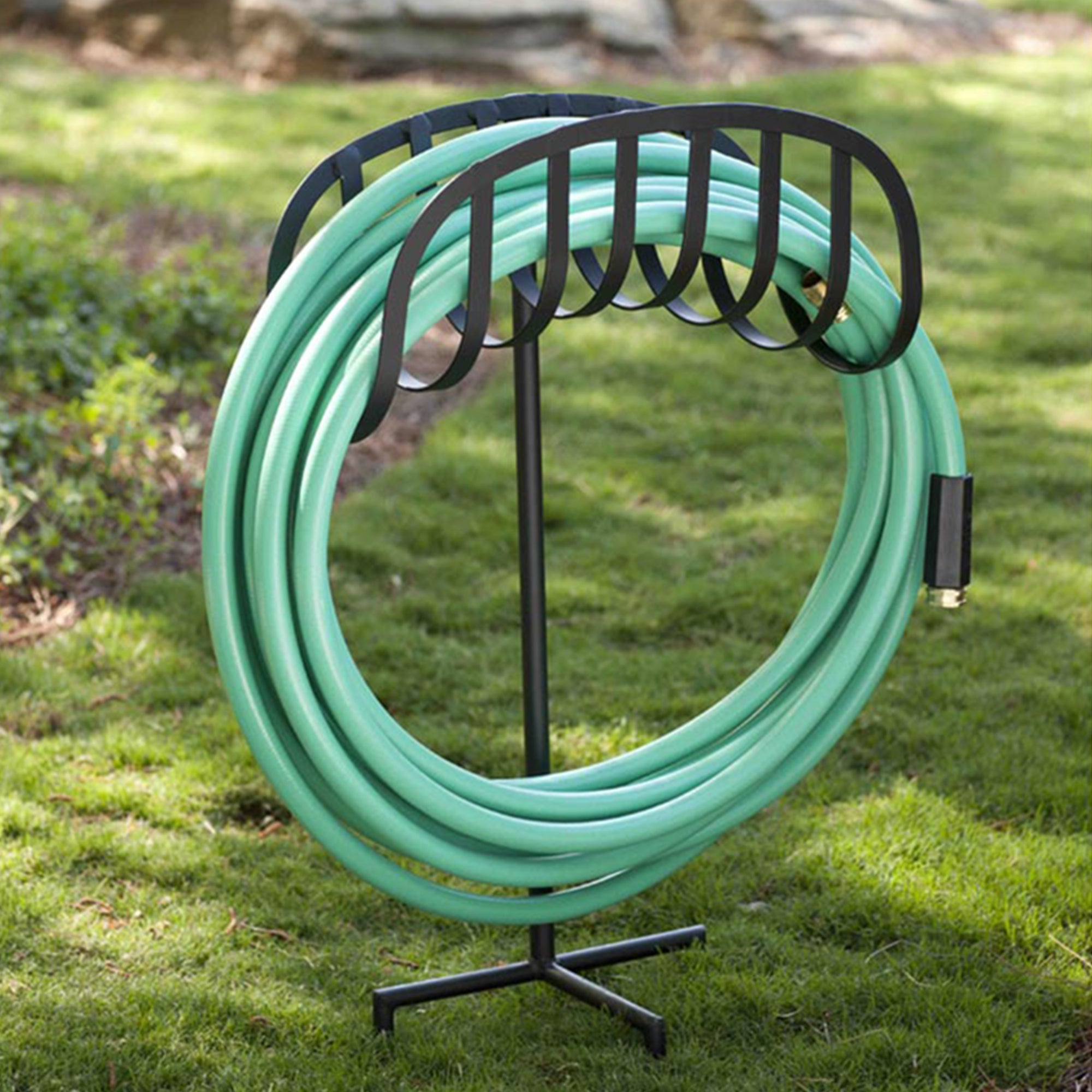 Liberty Garden Decorative Powder Coated Steel Garden Hose Storage Stand (3 Pack) - VMInnovations