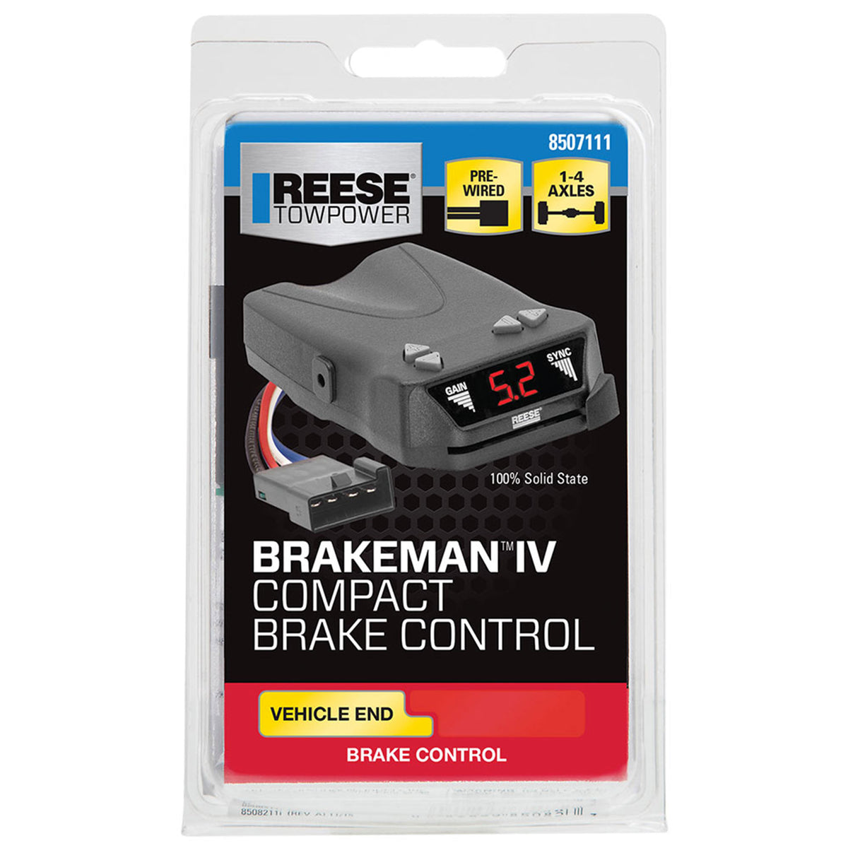 Reese Towpower Safe Compact Brakeman IV Digital Brake Control (Open Box)