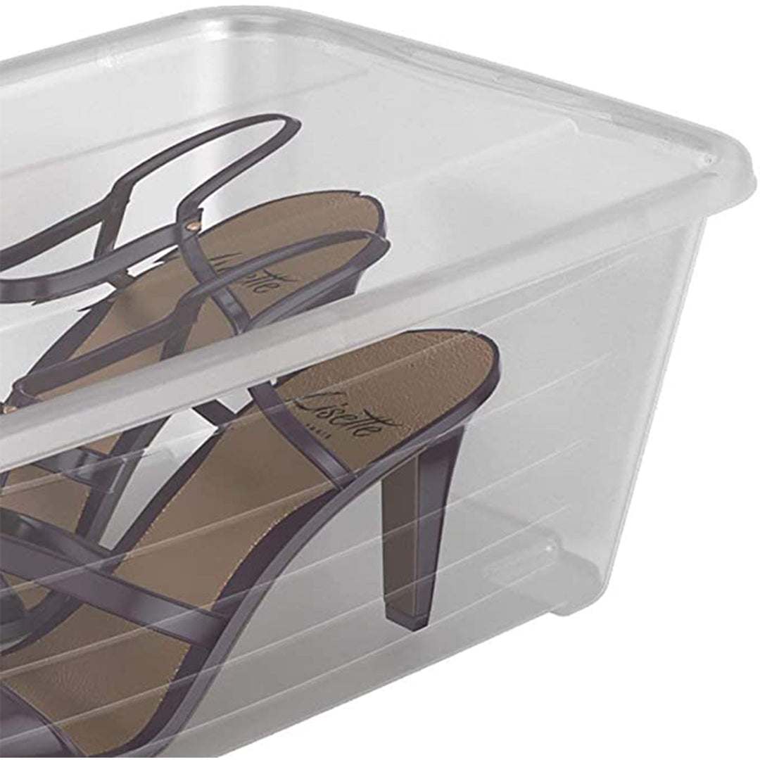 Life Story 6L Shoe & Closet Storage Box Stacking Containers, Clear (160 Pack) - VMInnovations