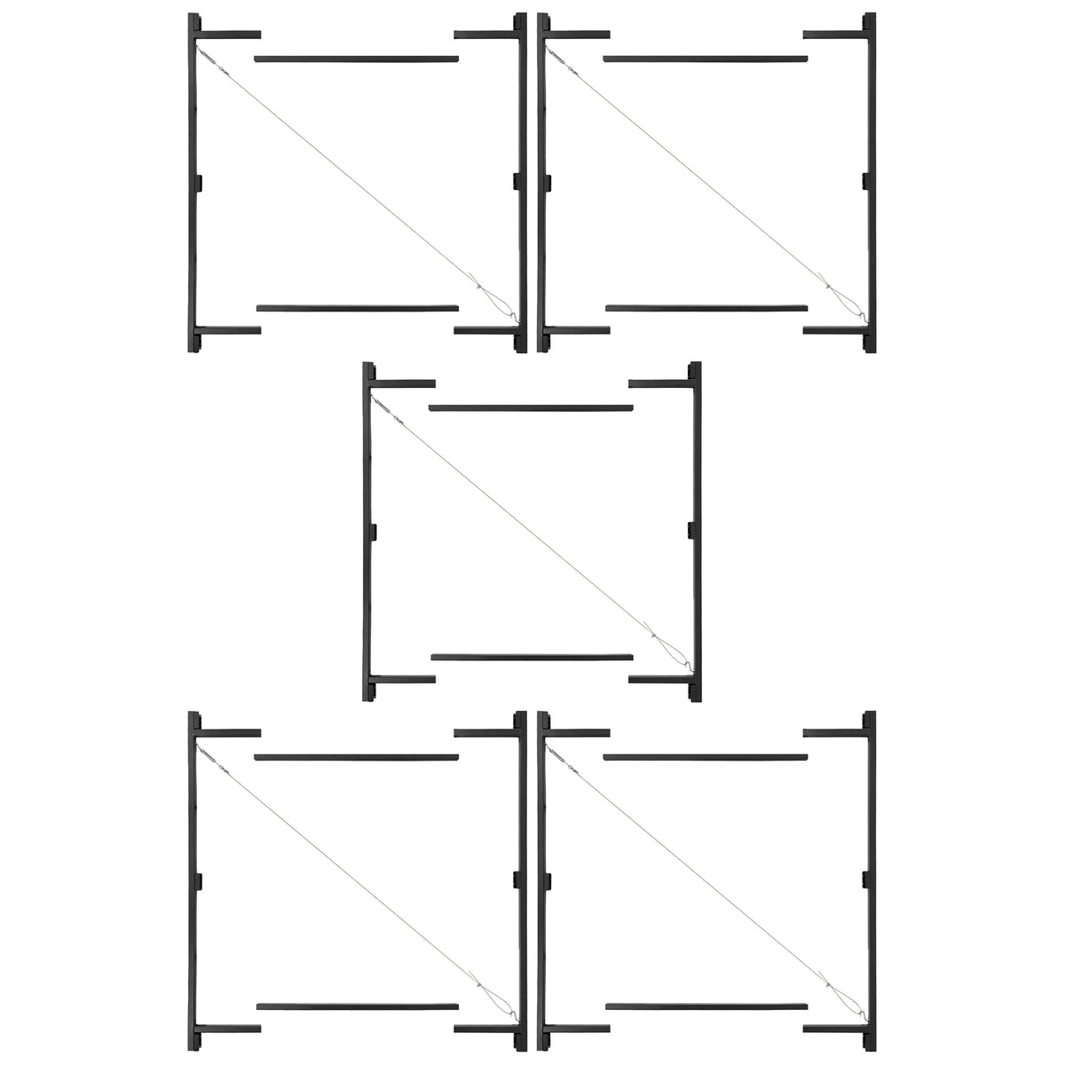 Adjust-A-Gate Steel Frame Gate Kit, 36"-60" Wide Opening Up To 7' High (5 Pack)